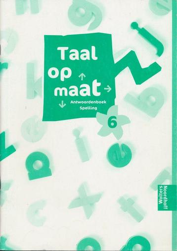 Taal op Maat versie 1 Antwoordenboek Spelling groep 6, Verzenden