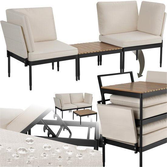2dekans | tectake® - Loungeset Magaluf - 5-in-1 tuinset met, Jardin & Terrasse, Ensembles de jardin, Enlèvement ou Envoi