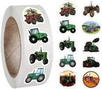 Sluitstickers trekkers tractor beloning rond etiket 2,5 cm, Nieuw