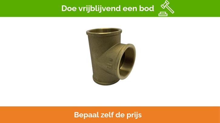 Bieden: Guidi Brass T-Fitting 2 1/2 Inch - Marine Yacht Har, Watersport en Boten, Bootonderdelen, Ophalen of Verzenden