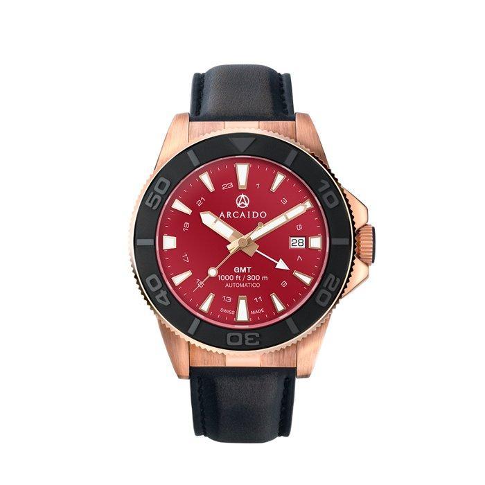 ARCAIDO - PRIMO GMT BRONZE - Heren - 2026, Handtassen en Accessoires, Horloges | Heren