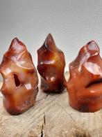 Grandes flammes de cornaline polie - avec géode - Hauteur :, Collections