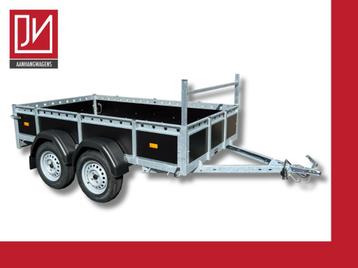 Nieuwe aanhangwagen dubbel as 258 x 130, PROMO disponible aux enchères