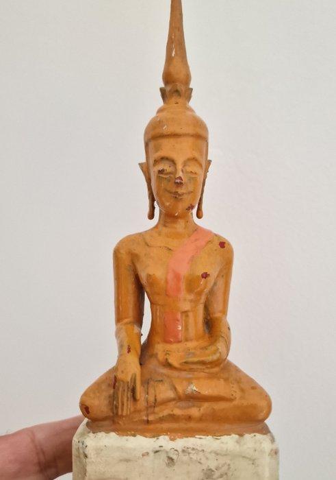 Oud-Indochinese, Laotiaans Hout Ritueel beschilderde, Antiek en Kunst, Antiek | Overige Antiek