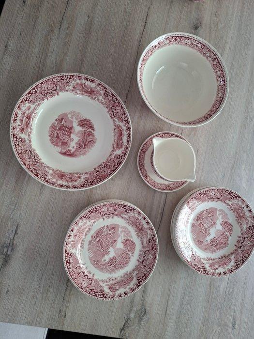 Petrus Regout - Service de table pour 6 (6) - Castillo -, Antiek en Kunst, Antiek | Glaswerk en Kristal