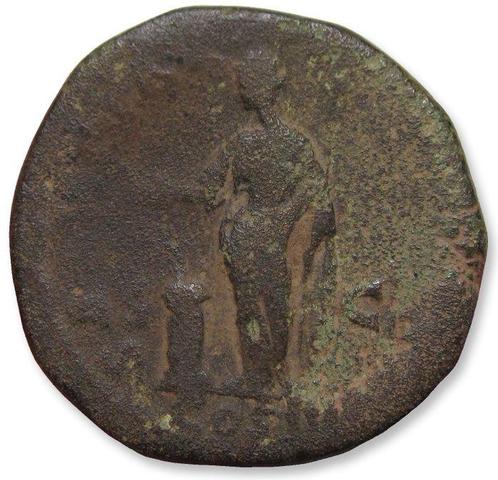 Empire romain. Marcus Aurelius (AD 161-180). Sestertius Rome, Postzegels en Munten, Munten | Europa | Niet-Euromunten