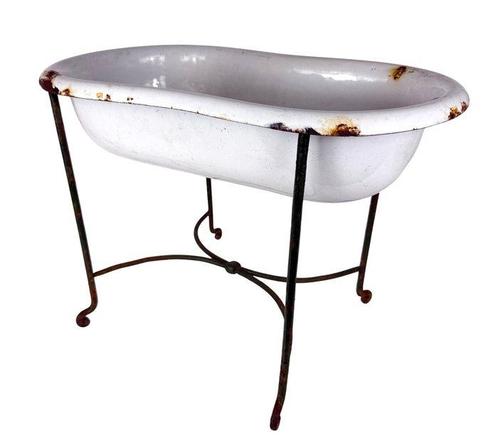 Style Victorien Bain - Minchin manufacturer - Émail, Métal -, Antiek en Kunst, Curiosa en Brocante