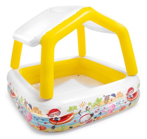INTEX - baby zwembad - met afneembaar dak - 157x157x122 cm, Tuin en Terras, Zwembaden, Nieuw, Ophalen of Verzenden
