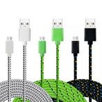 iPhone/iPad/iPod Lightning USB Oplaadkabel Gevlochten Nylon, Verzenden, Nieuw