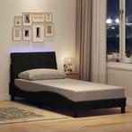 vidaXL Bedframe zonder matras 80x200 cm stof zwart, Verzenden, Nieuw