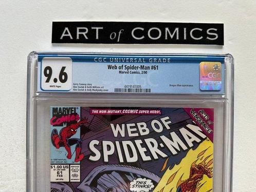 Web of Spider-Man #61 - CGC 9.6 - Dragon Man Appearance - 1, Boeken, Strips | Comics