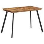 vidaXL Eettafel 120x62x76 cm massief teakhout, Huis en Inrichting, Verzenden, Nieuw