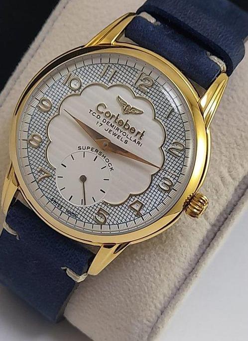 Cortébert - TCDD Turkish State Railway 17 Jewels - Zonder, Handtassen en Accessoires, Horloges | Heren