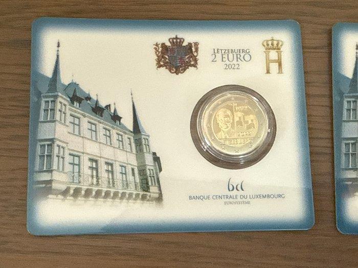 Luxemburg. 2 Euro 2022 (3 coincards) (Zonder Minimumprijs), Postzegels en Munten, Munten | Europa | Euromunten