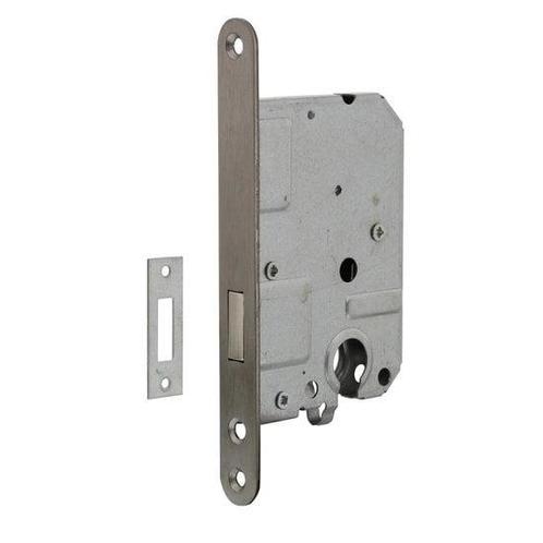 Woningbouw cilinder kastslot geborsteld rvs 55 mm, Doe-het-zelf en Bouw, Hang- en Sluitwerk, Slot, Nieuw, Ophalen of Verzenden
