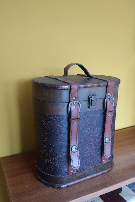 Kist - Hout - wijn kist, Antiek en Kunst, Curiosa en Brocante