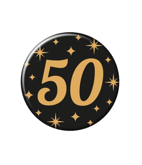 50 Jaar Button, Hobby en Vrije tijd, Feestartikelen, Nieuw, Verzenden