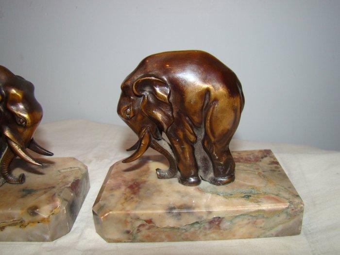 Boekensteunen (2) - regule en marmer, Antiek en Kunst, Curiosa en Brocante