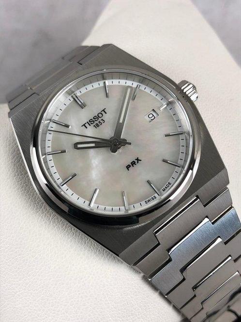 Tissot - PRX Mother of Pearl - Sans Prix de Réserve -, Handtassen en Accessoires, Horloges | Heren