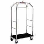 Wagen | Voor Koffers + Vestiaire | Verchroomd | Op Wielen |, Verzenden, Nieuw in verpakking
