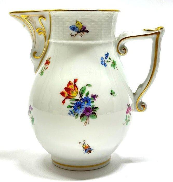 Herend - Melkkan - Met de hand beschilderde porselein en, Antiquités & Art, Antiquités | Meubles | Tables