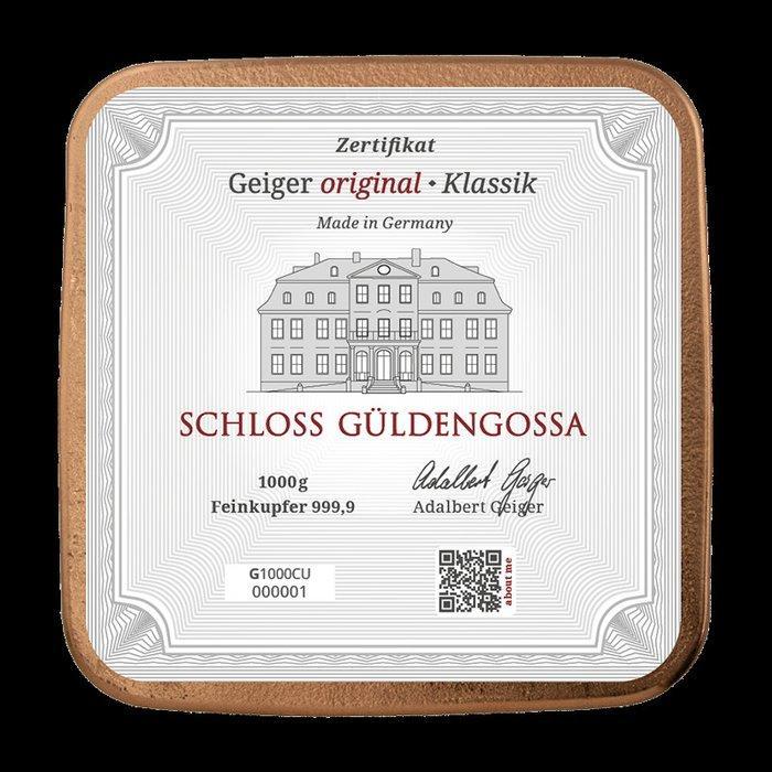 1 kilogram koper - .999 - Geiger. (Zonder minimumprijs), Postzegels en Munten, Edelmetalen en Baren