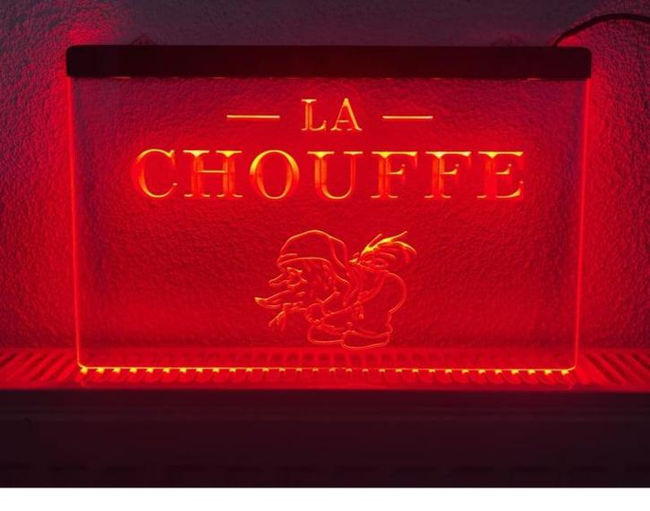 La chouffe neon bord lamp LED verlichting reclame lichtbak b, Huis en Inrichting, Lampen | Overige, Nieuw, Verzenden