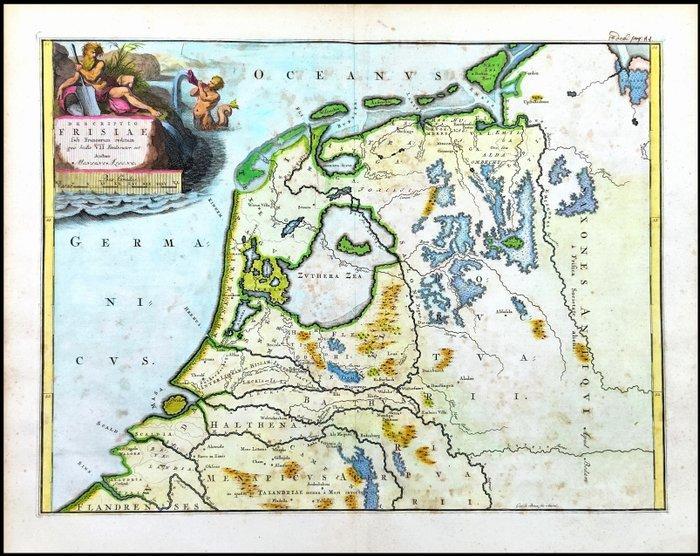 Nederland - FRIESLAND, Antiek Nederland in de Vroege, Boeken, Atlassen en Landkaarten