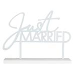 Bruiloft Tafeldecoratie Just Married 25cm, Hobby en Vrije tijd, Nieuw, Verzenden