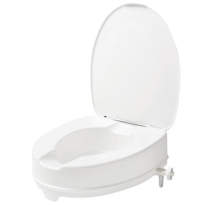 SecuCare toiletverhoger met klep 100 mm, Doe-het-zelf en Bouw, Hang- en Sluitwerk, Klink of Kruk, Nieuw, Overige materialen
