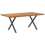 vidaXL Eettafel rechthoekig 180x100x74 cm massief eikenhout, Huis en Inrichting, Tafels | Eettafels, Verzenden, Nieuw