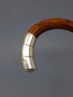 Wandelstok - Wit metaal, Antiek en Kunst