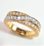Ring - 18 karaat Geel goud, Witgoud Diamant  (Natuurlijk) -