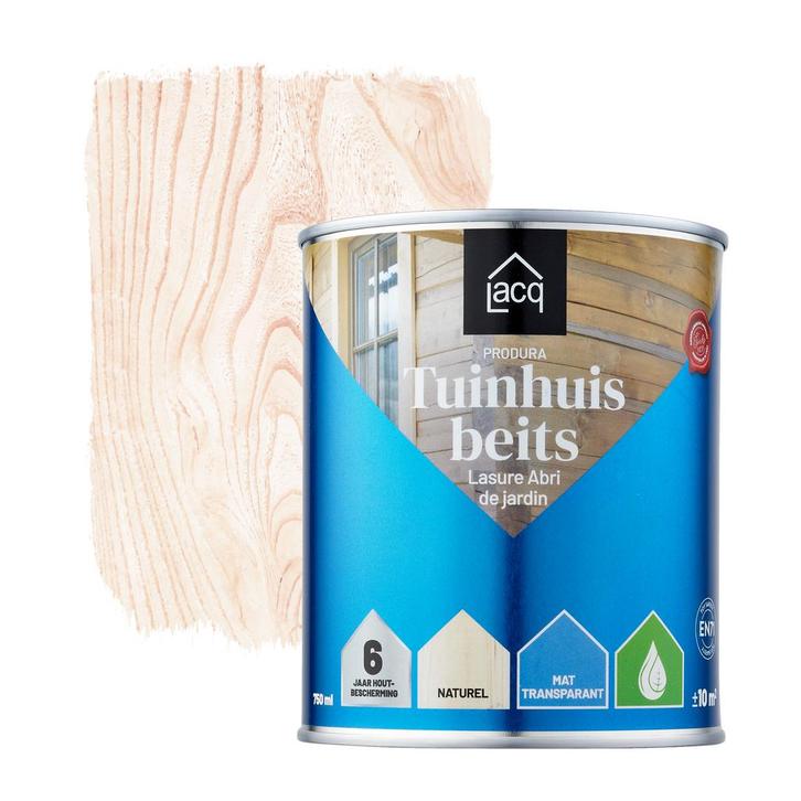Lacq Tuinhuisbeits Naturel 0.75L, Doe-het-zelf en Bouw, Verf, Beits en Lak, Nieuw, Verzenden