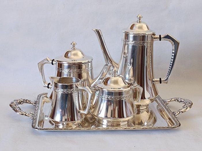 WMF / Geislingen - Koffie- en theeservies (5) - Metaal, Antiek en Kunst, Antiek | Keukengerei