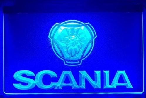 Scania neon bord lamp LED verlichting reclame lichtbak XL *4, Maison & Meubles, Lampes | Autre, Envoi