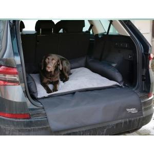 Coussin de coffre à bagages 80 x 60 cm, noir/gris, Animaux & Accessoires, Accessoires pour chiens