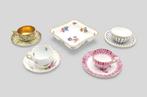 Themacollectie - 4x collectie kopjes met schoteltjes +, Antiek en Kunst