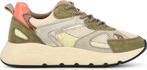 Ps Poelman CIBEL Dames Sneakers - Groen/Beige Multi - Maa..., Verzenden, Nieuw