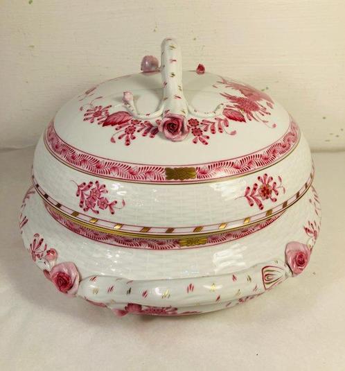 Herend - Soupière - Indian Basket - Porcelaine, Antiek en Kunst, Antiek | Meubels | Tafels