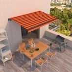 vidaXL Luifel handmatig uittrekbaar 400x350 cm oranje en, Tuin en Terras, Zonneschermen, Verzenden, Nieuw
