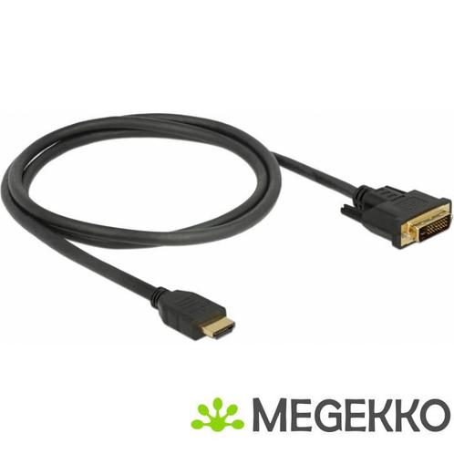 Delock 85652 HDMI naar DVI 24+1 kabel bidirectioneel 1 m, Computers en Software, Overige Computers en Software, Nieuw, Verzenden