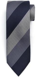 Suitable Stropdas Zijde Wide Stripe Navy maat  Heren, Kleding | Heren, Stropdassen, Verzenden, Nieuw, Blauw, Suitable