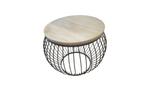 Veiling - Salontafel Mangohout-Industrieel -65 x 65 x 51 cm, Huis en Inrichting, Nieuw