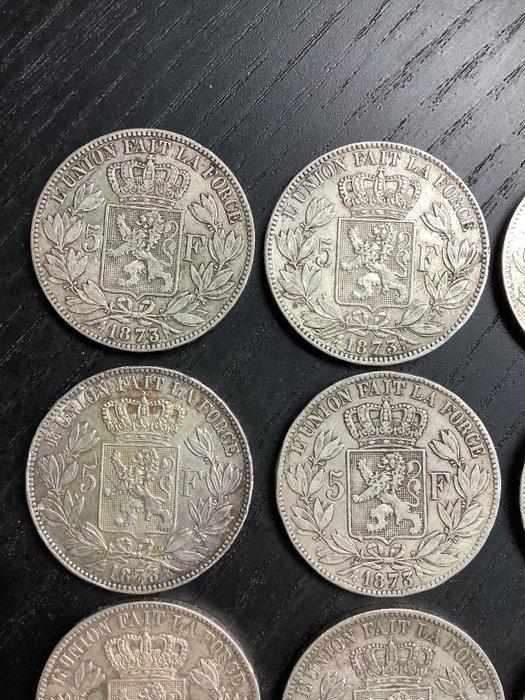 België. Leopold II. 5 Francs 1873 (Zonder minimumprijs), Postzegels en Munten, Munten | Nederland