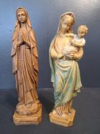 Beeld, Twee heilige Maria beelden - 25 cm - Hars, Plastic