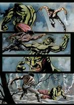 Caracuzzo, Giancarlo - 1 Original colour page - Hulk,, Boeken, Stripverhalen, Nieuw