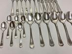 Ménagère (24) - Verzilverd bestek en design Art déco épuré, Antiek en Kunst, Antiek | Meubels | Tafels