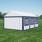 Partytent 4x6 PVC - Ultimate Edition | Antraciet/wit, Tuin en Terras, Verzenden, Partytent, Nieuw, 4 tot 6 meter