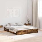vidaXL Opbergbedframe met lade Gerookt eiken 140 x 200 cm, Huis en Inrichting, Verzenden, Nieuw